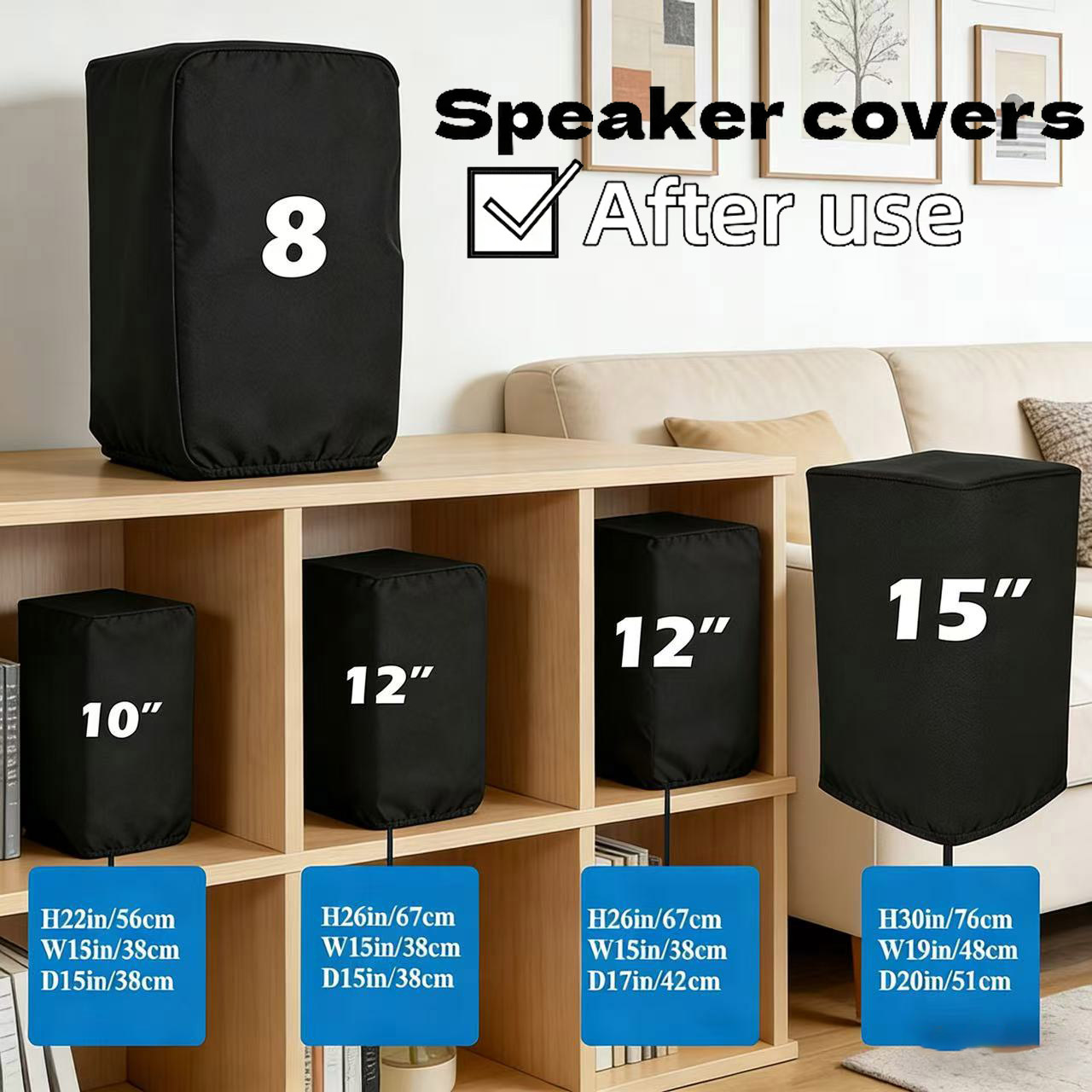 Soundbar Wall Mount Bracket Universal - Durable Black 210D Oxford Cloth Speaker