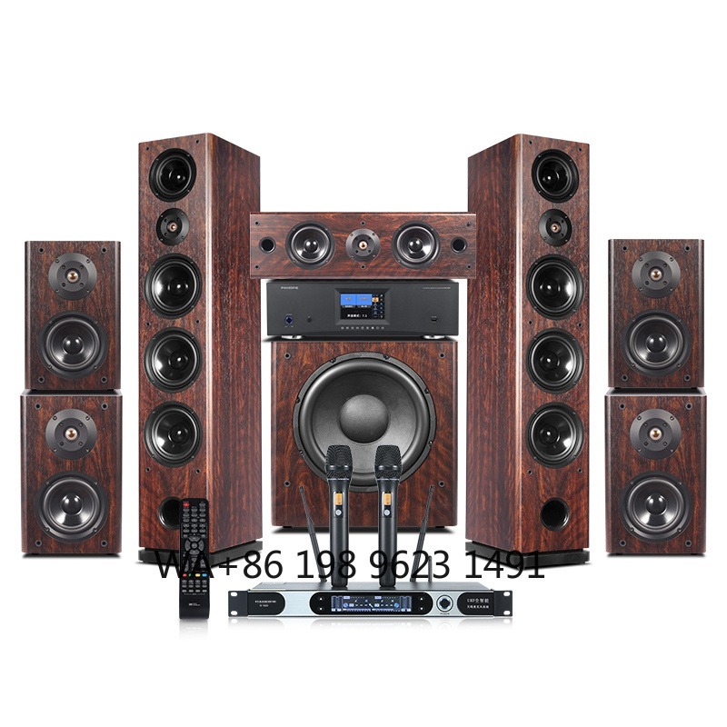 Home Theater System 7.1 Surround Sound - 7.1 Tower Home Theater System Wooden