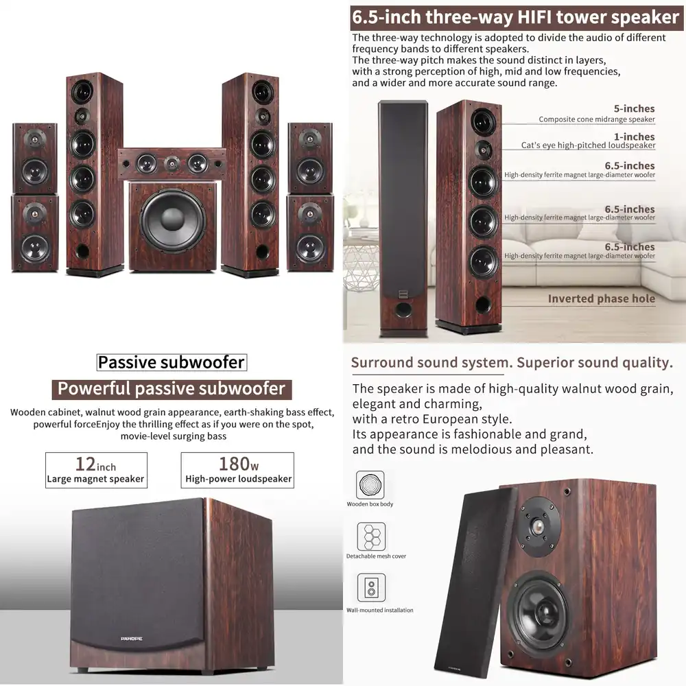 Home Theater System 7.1 Surround Sound - 7.1 Tower Home Theater System Surround