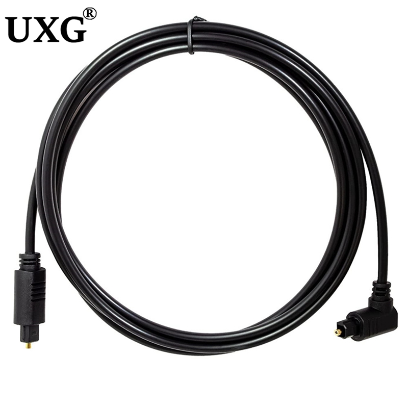 Optical Audio Cable Toslink Gold Plated - 90 Degree Digital Optical Audio Cable