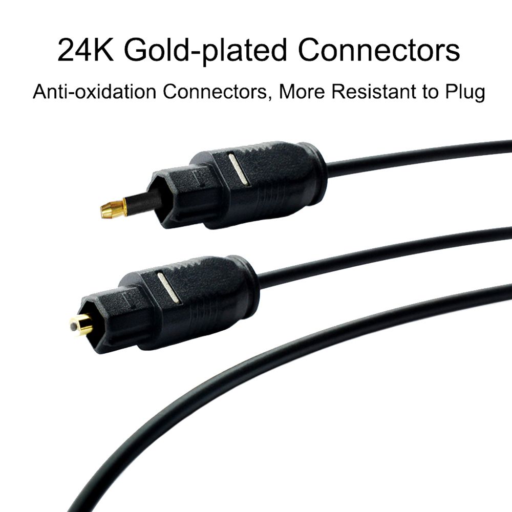 Gold-plated Connector 3.5mm to - Optical Audio Cable Toslink Gold Plated recension och pris