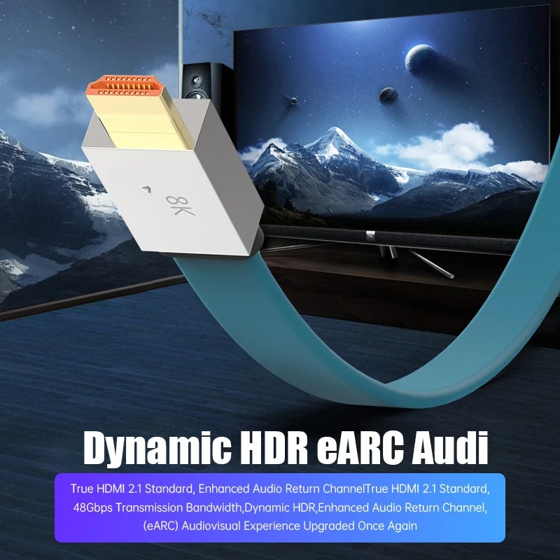 HDMI 2.1 Cable 48Gbps 8K@60Hz  - Hdmi 2.1 Cable 8K 60Hz 48Gbps Earc recension och pris
