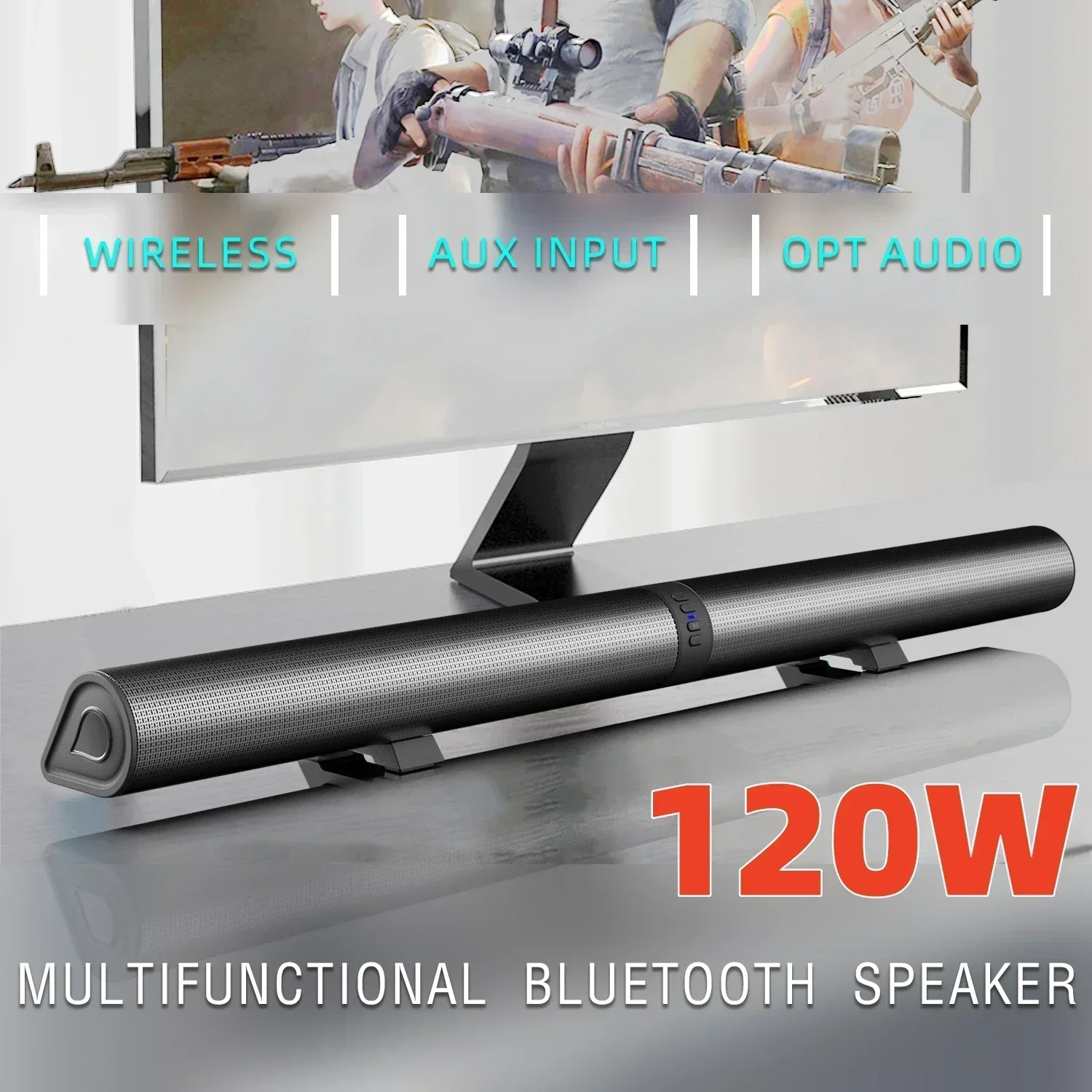 120W BS-56 TV Bluetooth Speake - Tv Soundbar Optical Bluetooth 120W recension och pris