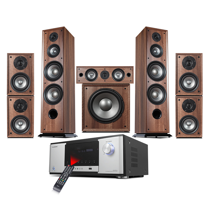 7.1 Tower Wooden Home Theater  - Home Theater System 7.1 Surround Sound recension och pris