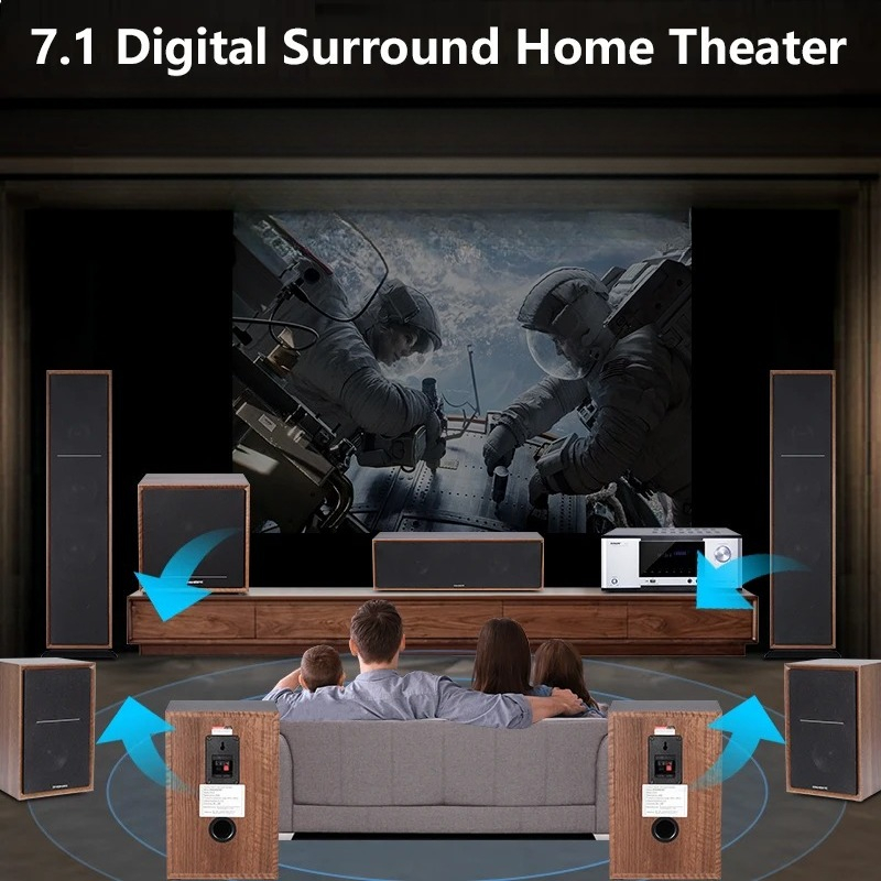 7.1 Tower Wooden Home Theater  - Home Theater System 7.1 Surround Sound recension och pris