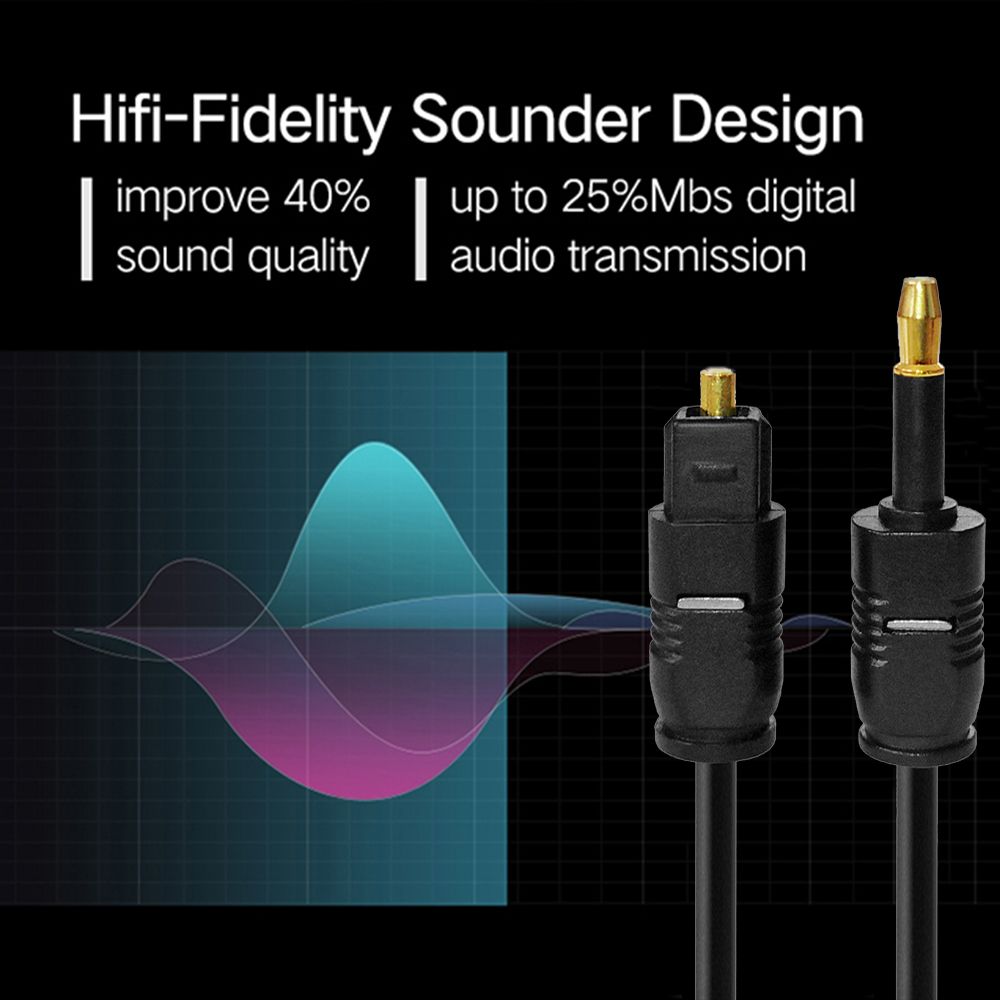 Gold-plated Connector Optical  - Optical Audio Cable Toslink Gold Plated recension och pris