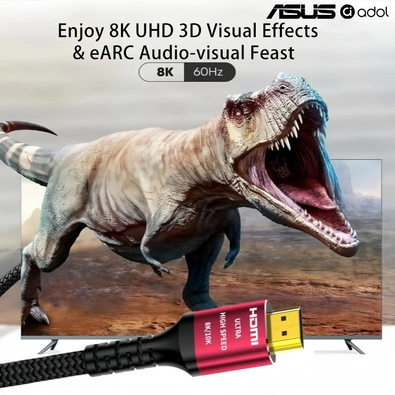 ASUS 8K 60Hz Ultra High Speed  - Hdmi 2.1 Cable 8K 60Hz 48Gbps Earc recension och pris
