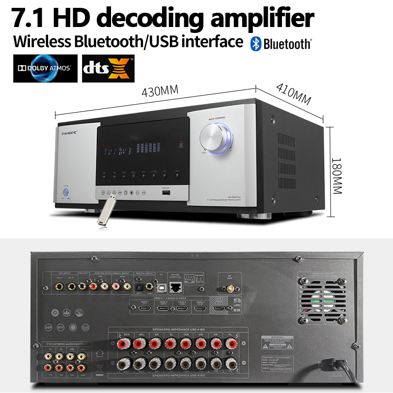 7.1 In-wall Wall-mounted Home  - Home Theater System 7.1 Surround Sound recension och pris