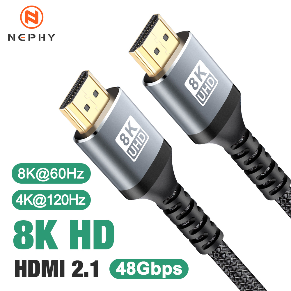 8K HDMI 2.1 Cable 48Gbps 8K@60 - Hdmi 2.1 Cable 8K 60Hz 48Gbps Earc recension och pris