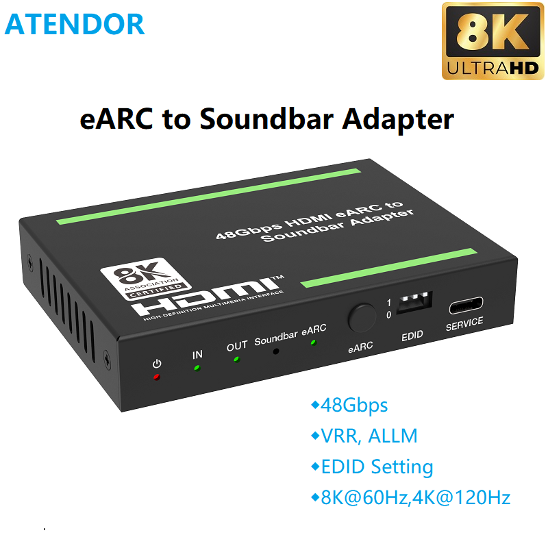 ATENDOR 8K HDMI 2.1 EARC Sound - Dolby Atmos Soundbar Hdmi Earc recension och pris