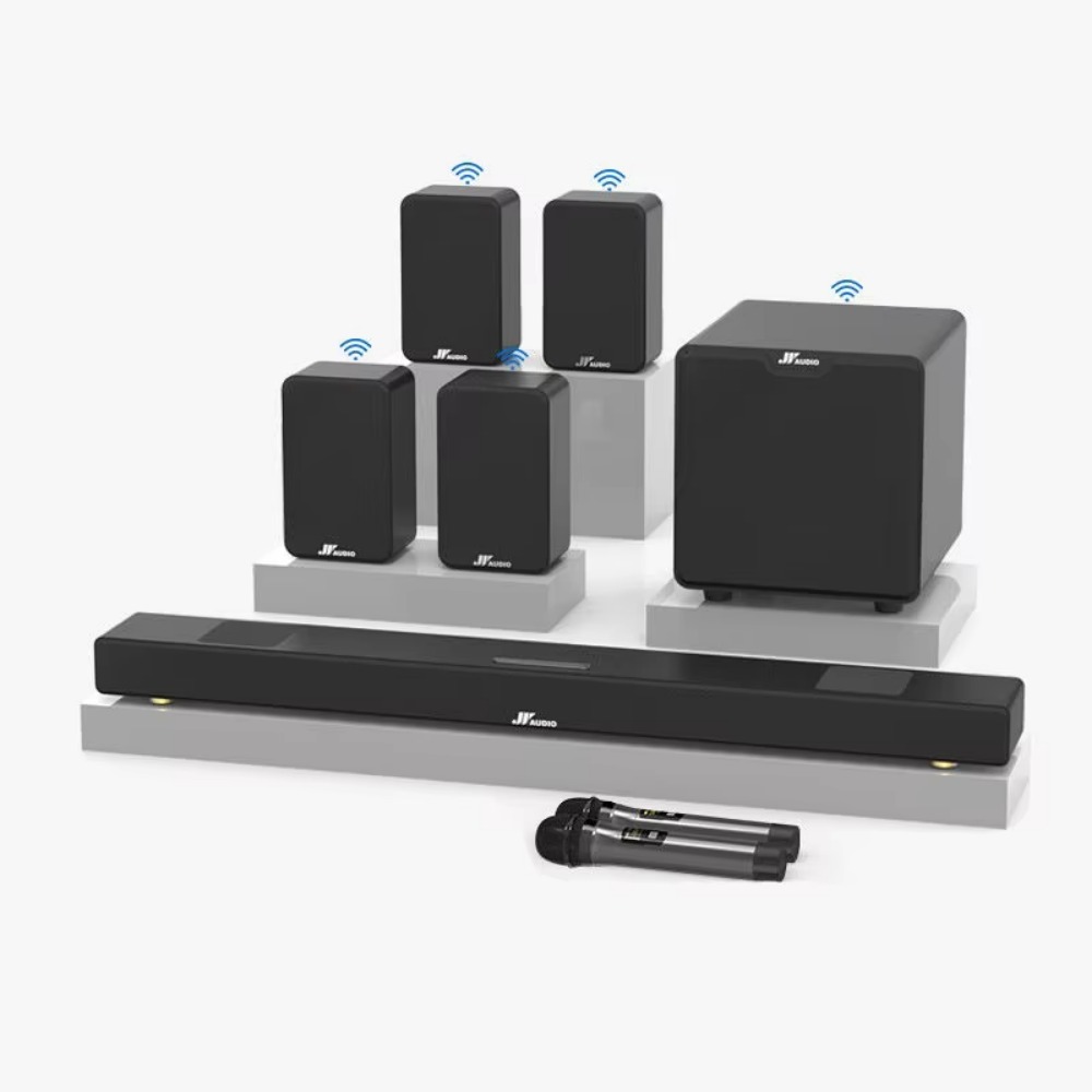 Subwoofer and 2 Pairs of Surro - Home Theater System 7.1 Surround Sound recension och pris