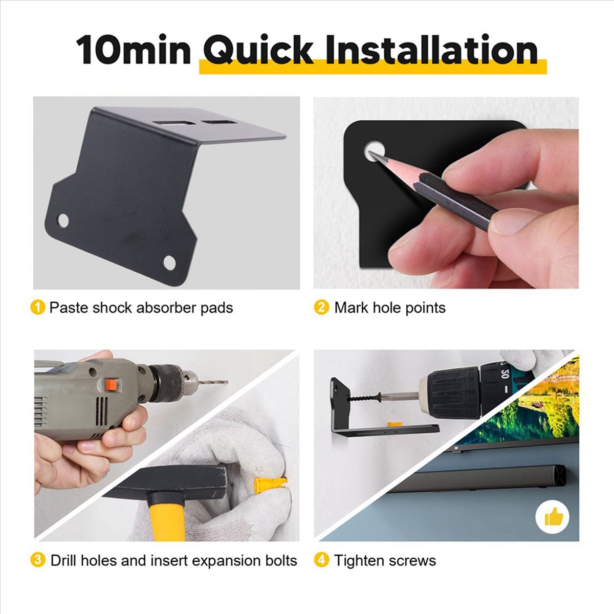 DIGITALBUY Sound Bar Mounts Wa - Soundbar Wall Mount Bracket Universal recension och pris