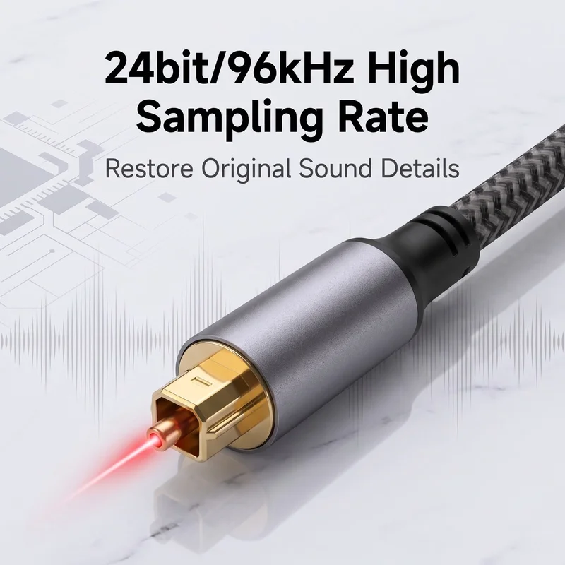 USB C to Optical SPDIF Toslink - Optical Audio Cable Toslink Gold Plated recension och pris