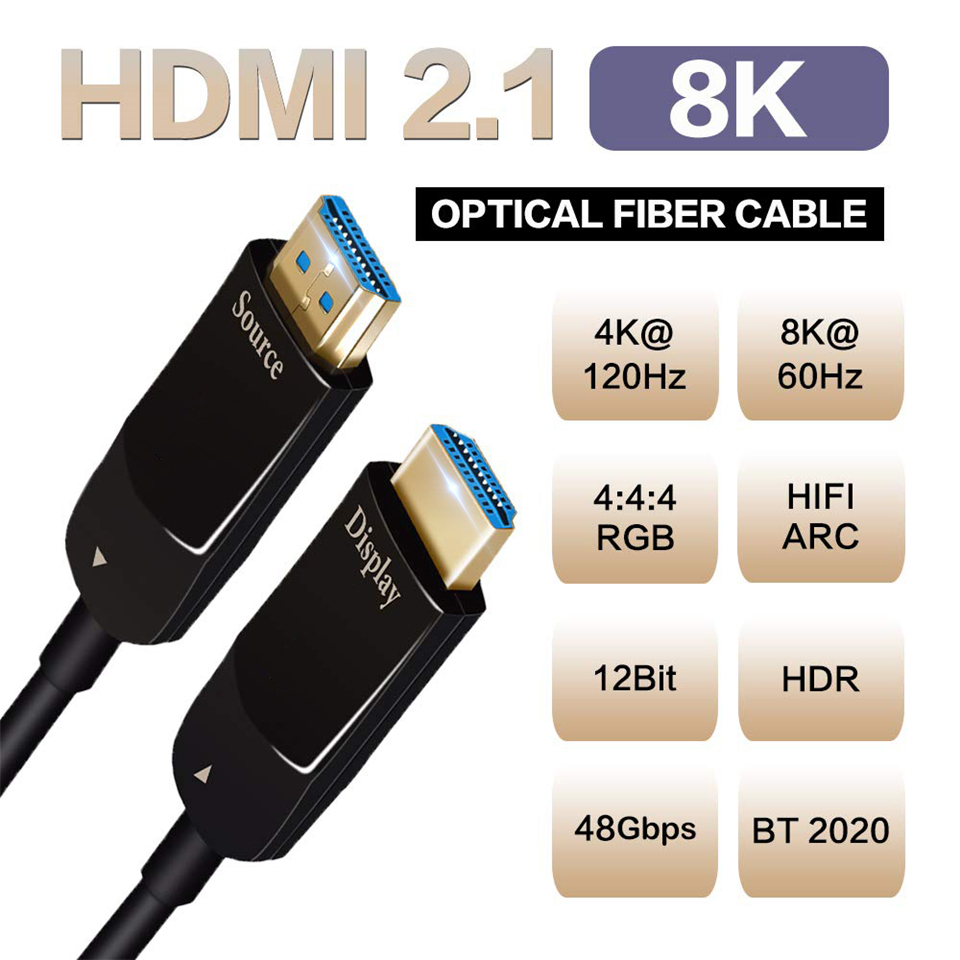 Navceker Optical Fiber 8K 60Hz - Hdmi 2.1 Cable 8K 60Hz 48Gbps Earc recension och pris