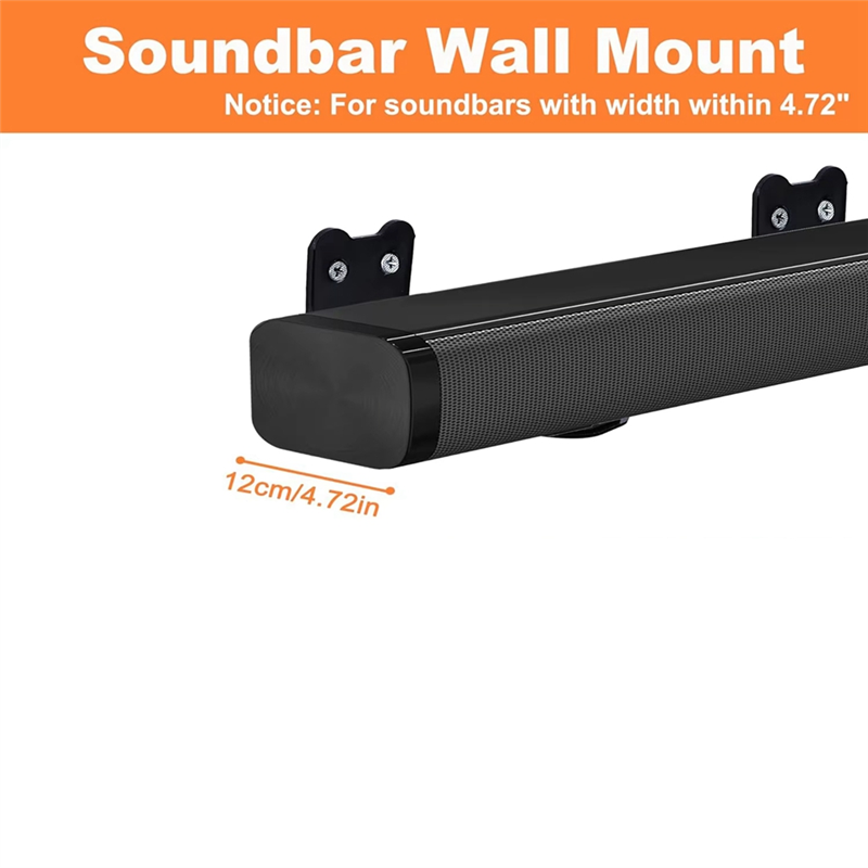 ABXD Universal Type 4.72 Inch  - Soundbar Wall Mount Bracket Universal recension och pris