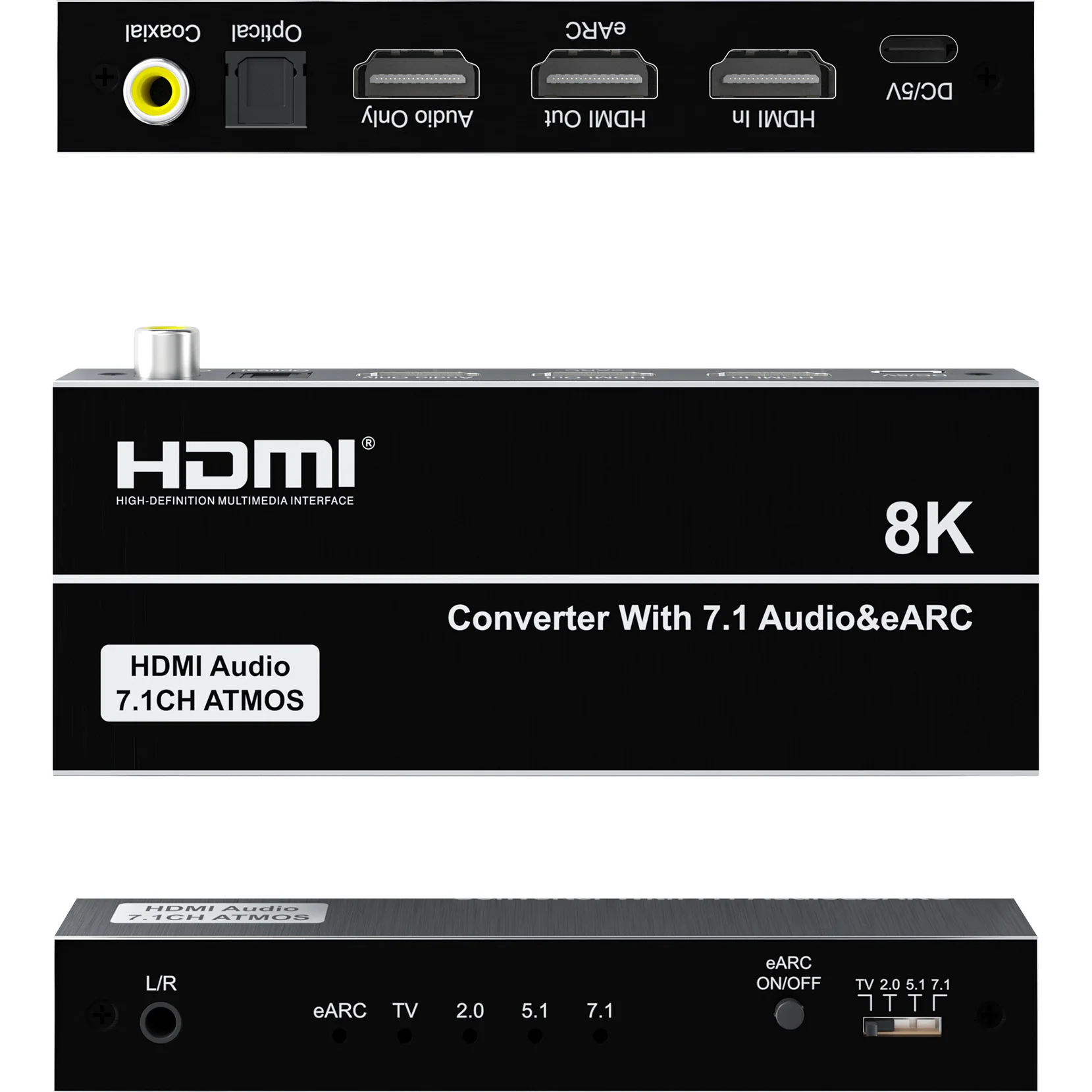 8K HDMI Audio Extractor 4K@120 - Dolby Atmos Soundbar Hdmi Earc recension och pris