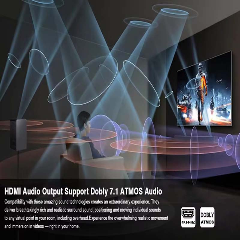 8K HDMI Audio Extractor 4K@120 - Dolby Atmos Soundbar Hdmi Earc recension och pris