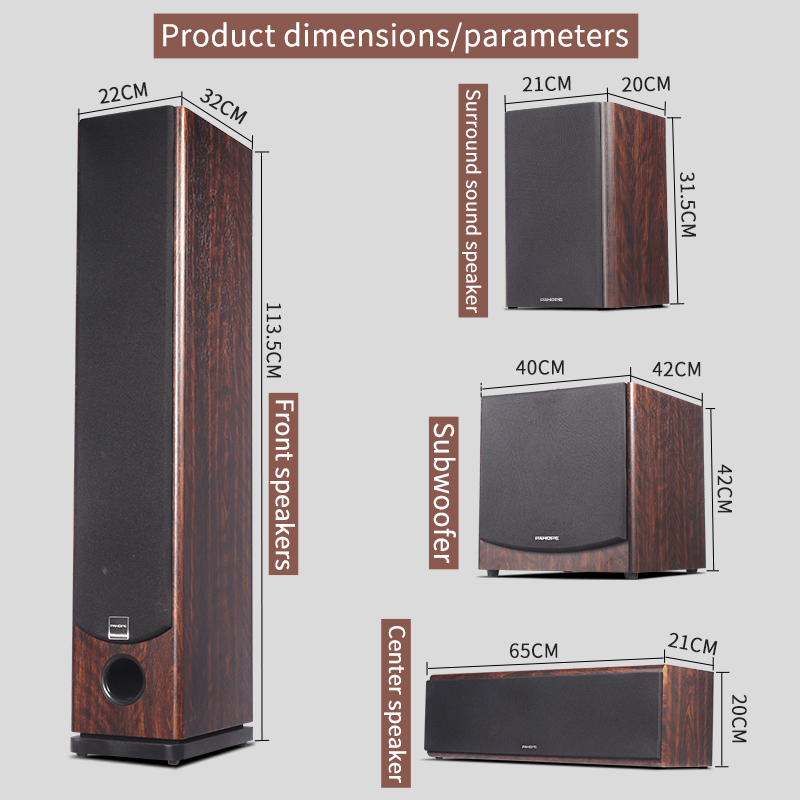 7.1  Floor-standing Home Theat - Home Theater System 7.1 Surround Sound recension och pris