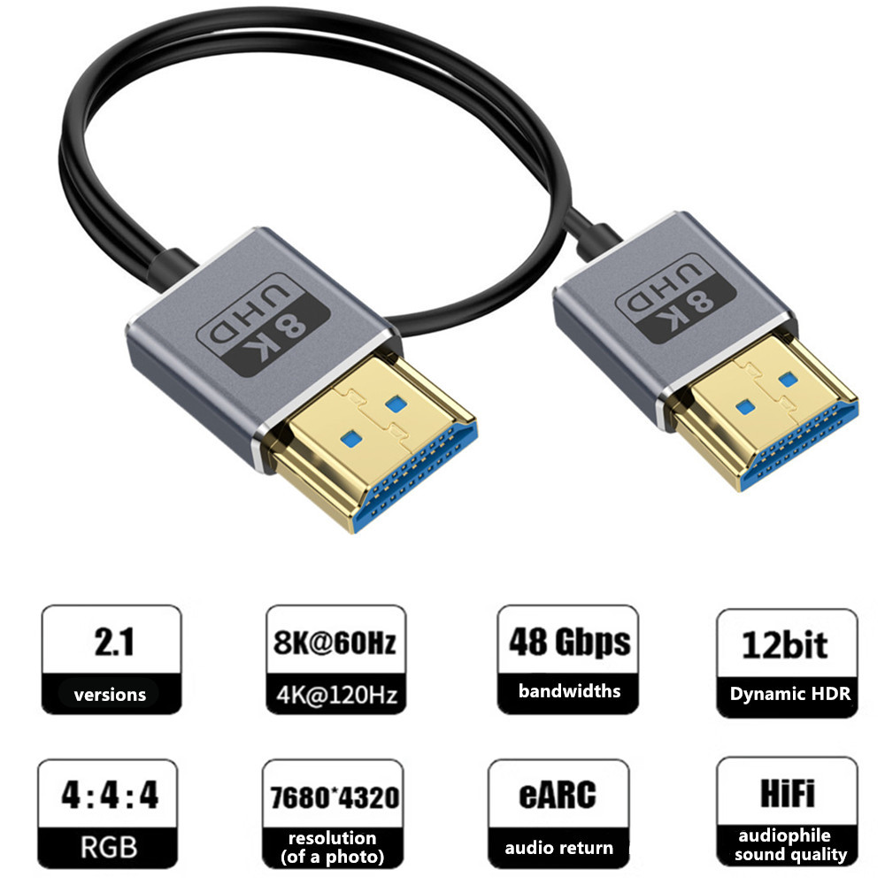 Coaxial HDMI 8K HDMI 2.1 Cable - Hdmi 2.1 Cable 8K 60Hz 48Gbps Earc recension och pris