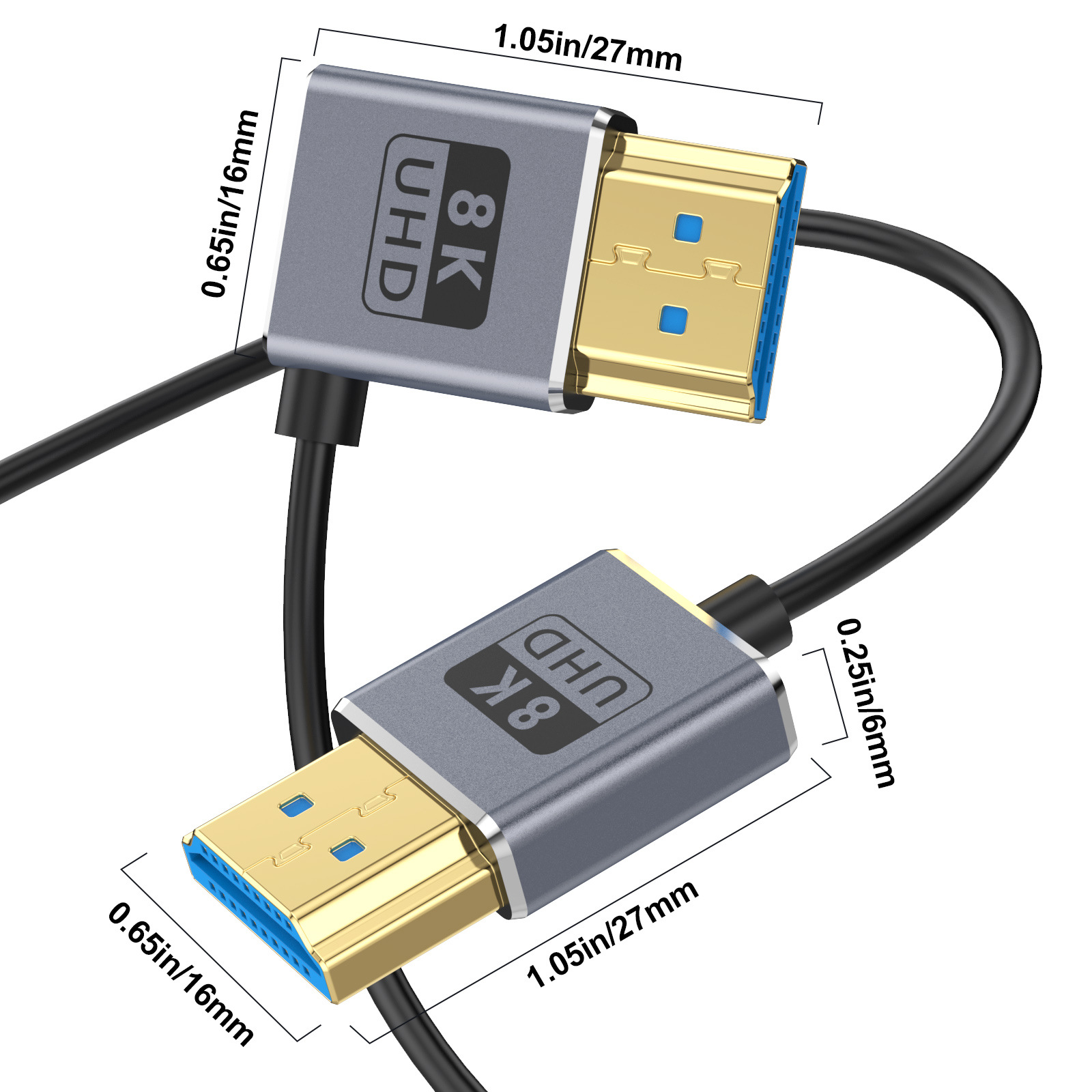 Coaxial HDMI 8K HDMI 2.1 Cable - Hdmi 2.1 Cable 8K 60Hz 48Gbps Earc recension och pris
