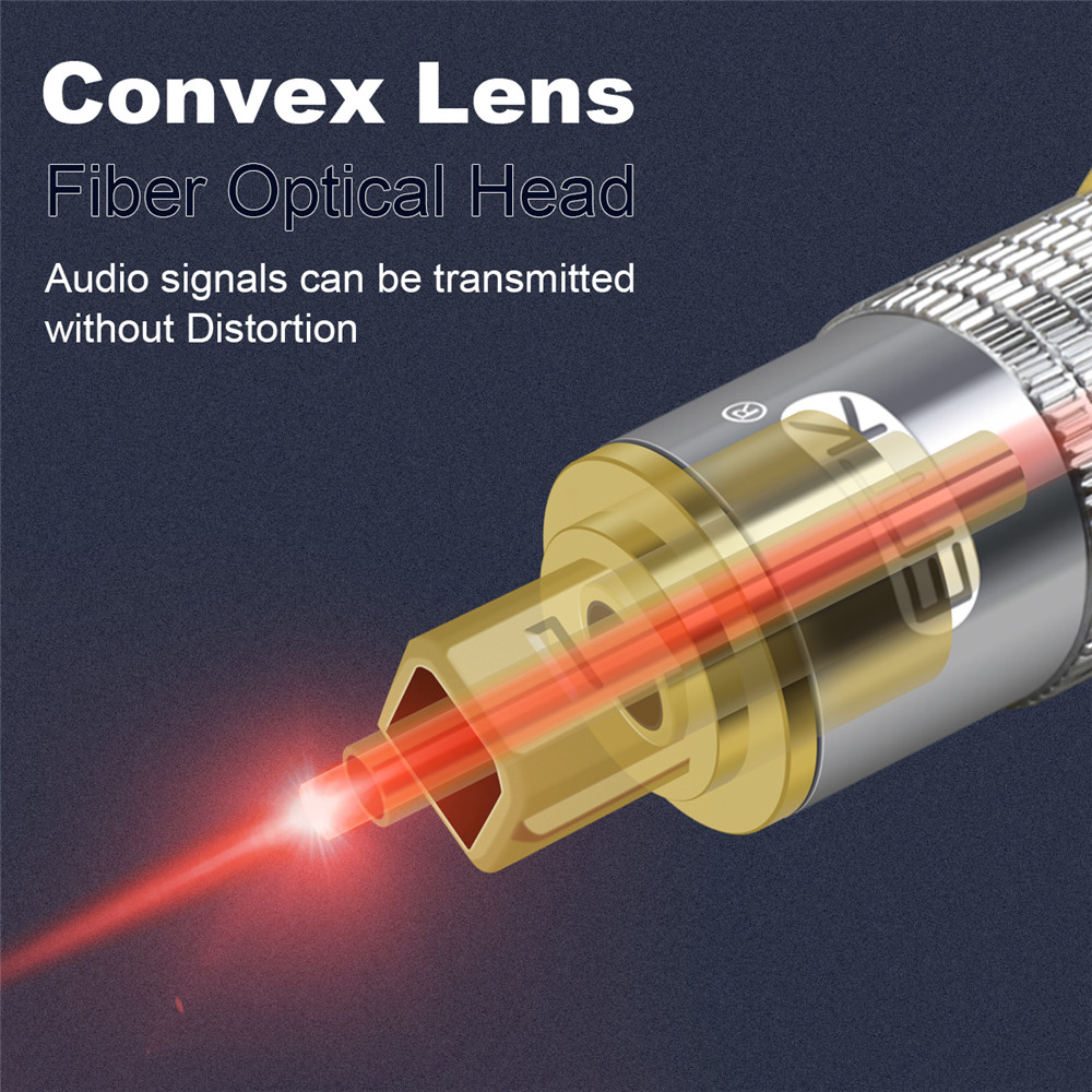EMK Top Grade OD8.0mm Spdif Op - Optical Audio Cable Toslink Gold Plated recension och pris