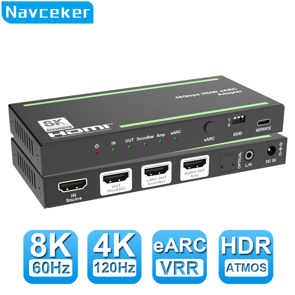 Navceke 4K 120Hz HDMI 2.1 EARC - Dolby Atmos Soundbar Hdmi Earc recension och pris