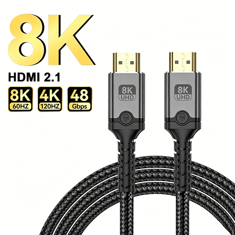 8K HDMI 2.1 Cable Male To Male - Hdmi 2.1 Cable 8K 60Hz 48Gbps Earc recension och pris