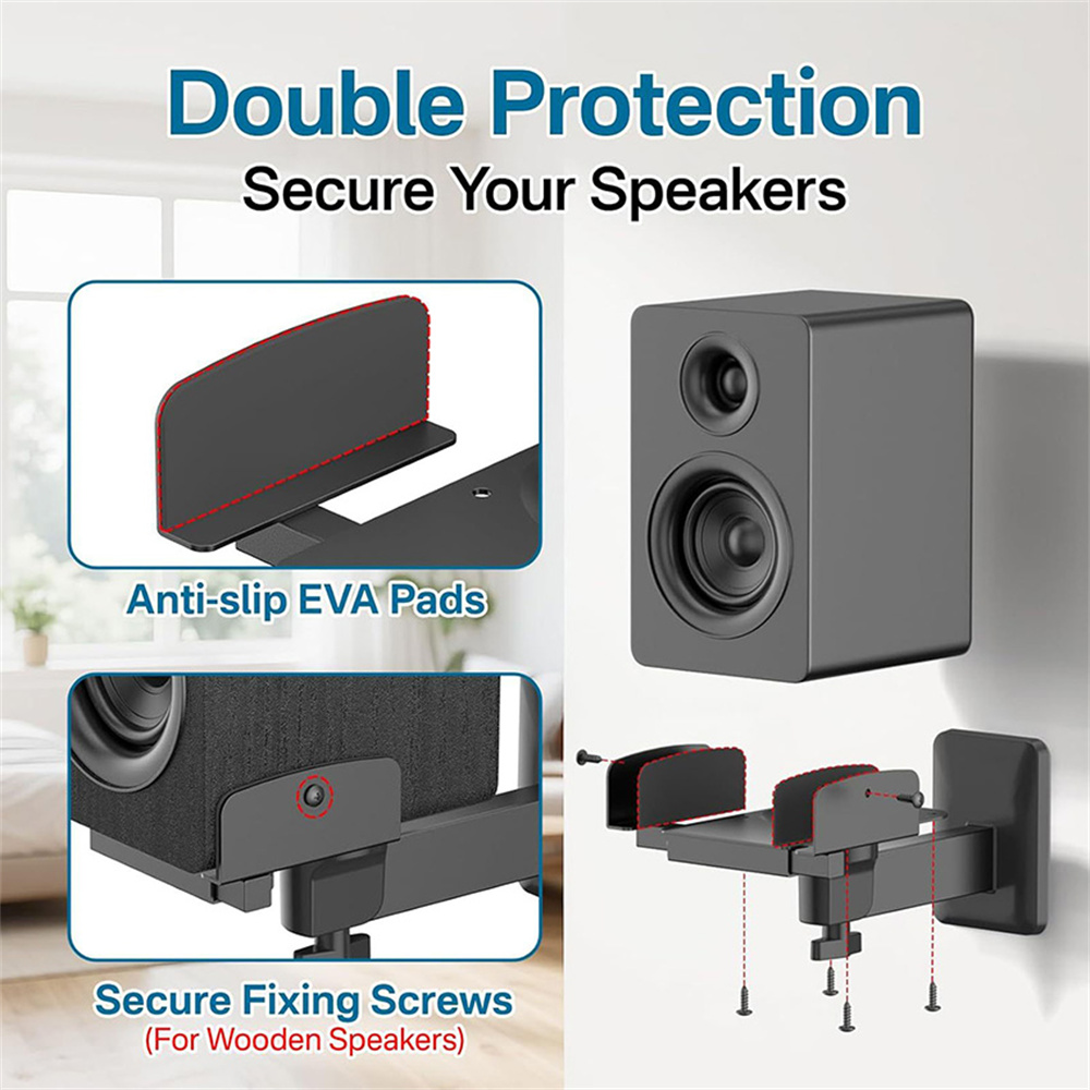 Double Clamp Speaker Wall Moun - Speaker Wall Ceiling Mount Bracket recension och pris