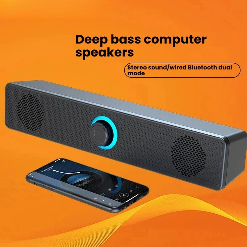 Stereo Computer Speaker Bar wi - Compact Soundbar For Pc Monitor recension och pris