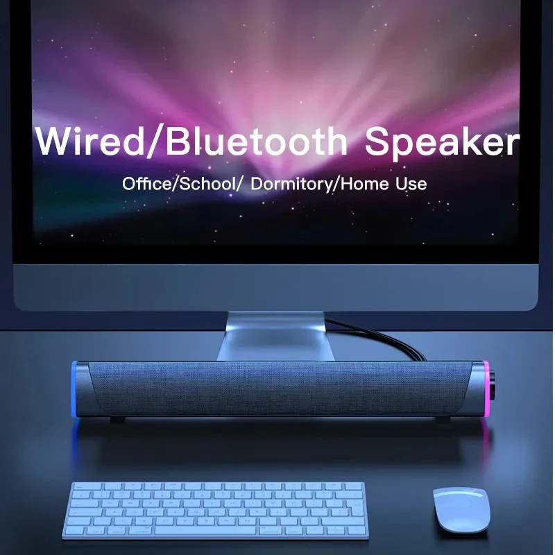 Stereo Computer Speaker Bar wi - Compact Soundbar For Pc Monitor recension och pris