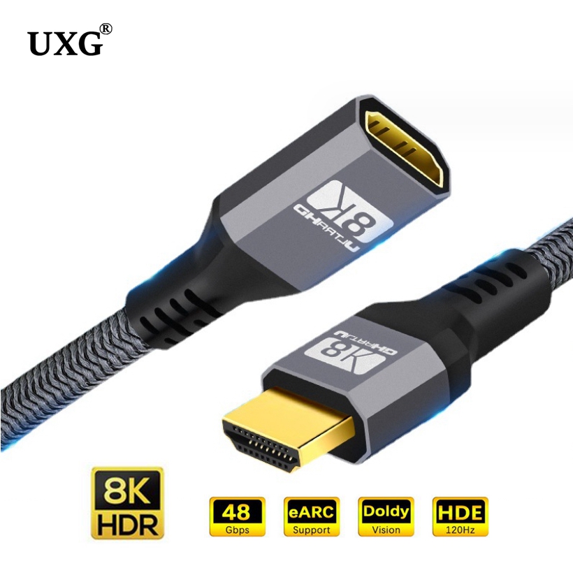 HDMI 2.1 Extension Cable 8K HD - Hdmi 2.1 Cable 8K 60Hz 48Gbps Earc recension och pris